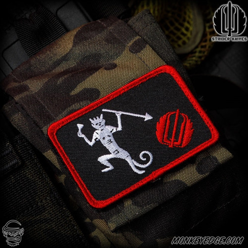 Strider Knives Patch: Strider X Monkey Edge Blackbeard Embroidered