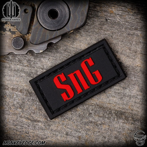 Strider Knives Patch: Mini SnG - Red/Black