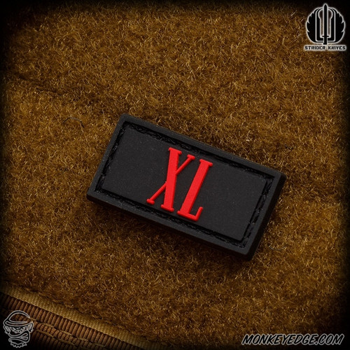 Strider Knives Patch: Mini XL - Red/Black