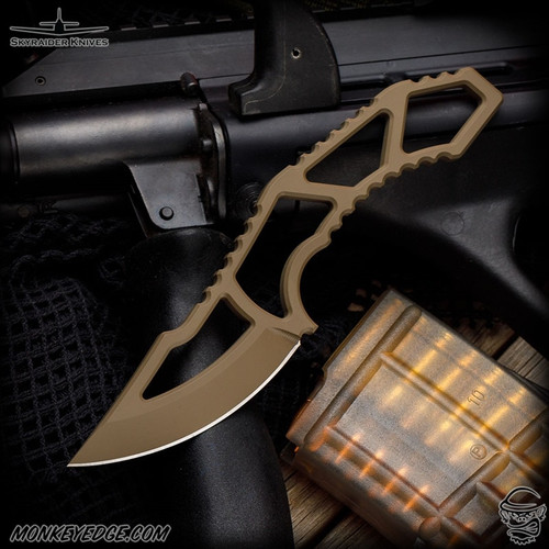 Skyraider Knives: SRK-1 Skinner Fixed Blade - Coyote Tan Cerakote