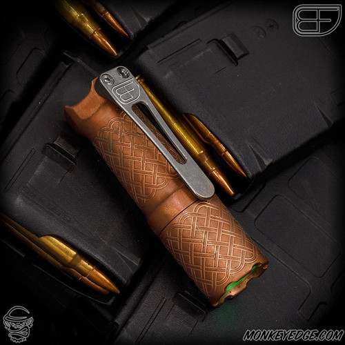 Fellhoelter FTD Flashlight: Copper Celtic/Green