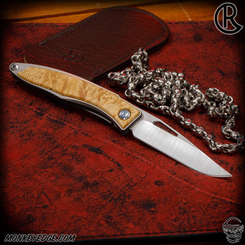 Chris Reeve Knives Folder: Mnandi - Box Elder Left Handed
