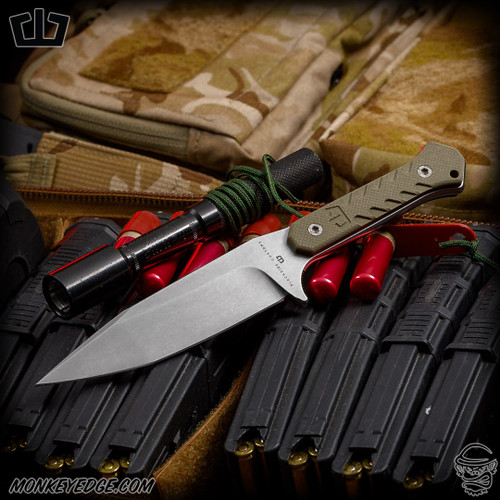 Blackside Customs Fedele X - Stonewashed/OD Green G10