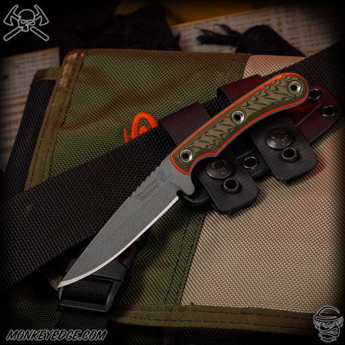 RMJ Tactical Fixed Blade: Sparrow - Blaze Olive