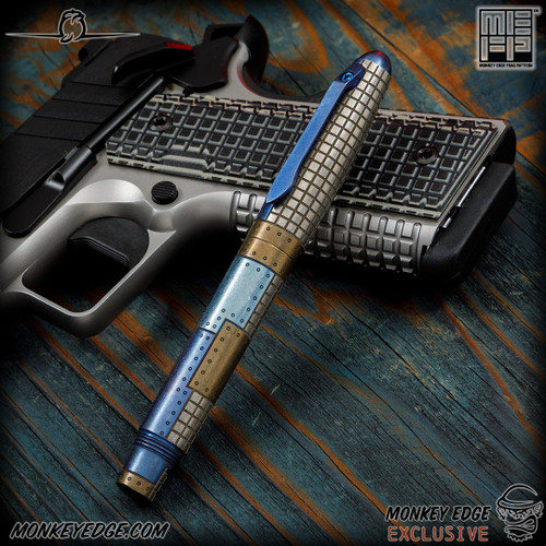 Dmitry Streltsov Pen: Ace - Titanium Blue/Bronze Monkey Edge FRAG Pattern (DSP0355-MF493)