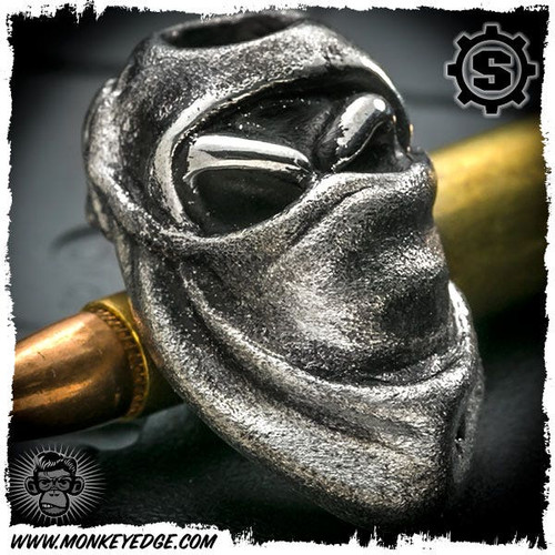 Starlingear Bead: Monkey SCUD Hunter - Silver Textured (SG0800)