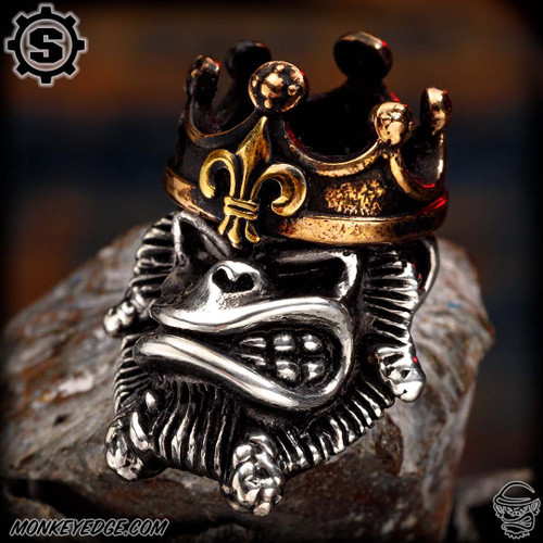Starlingear Bead: Pirate King Monkey - Silver/Copper/Brass