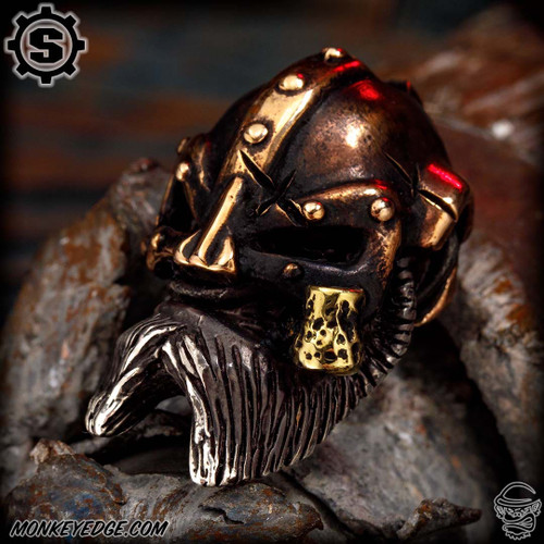 Starlingear Bead: Monkey Barbarian - Silver/Copper/Brass Pipe