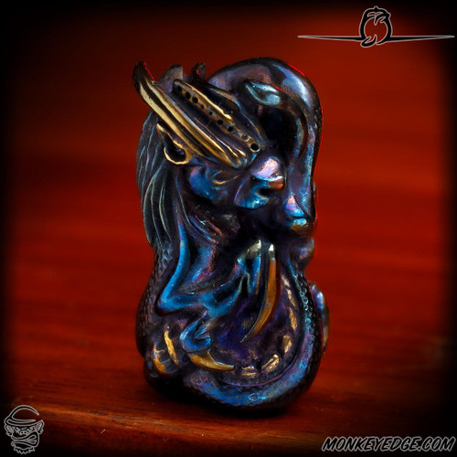 Dmitry Streltsov Bead: Dragon - Cobalt Blues