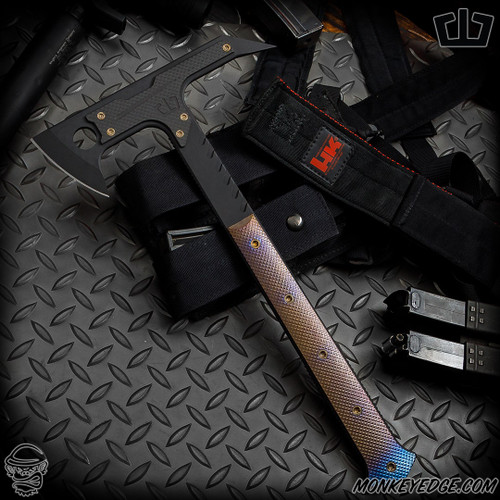 Blackside Customs Rykochet Tomahawk - Titanium Flamed/Carbon Fiber