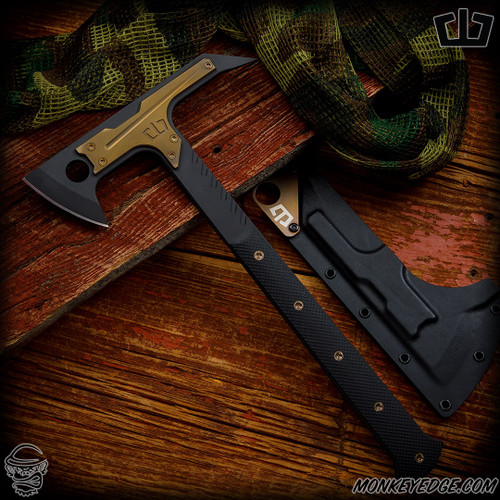 Blackside Customs Rykochet Tomahawk - Titanium Bronze/Black G10