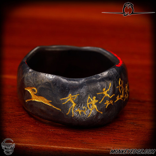 Dmitry Streltsov Ring: Paleolith - Titanium/Gold (DSP0341-MQ152)
