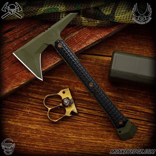 RMJ Tactical Tomahawk: Ragnarok 12 - Sniper Green Monkey Edge FRAG Pattern