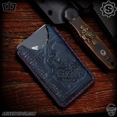 Blackside Customs: Starlingear Leather Single Sleeve Wallet - Blue Slickster