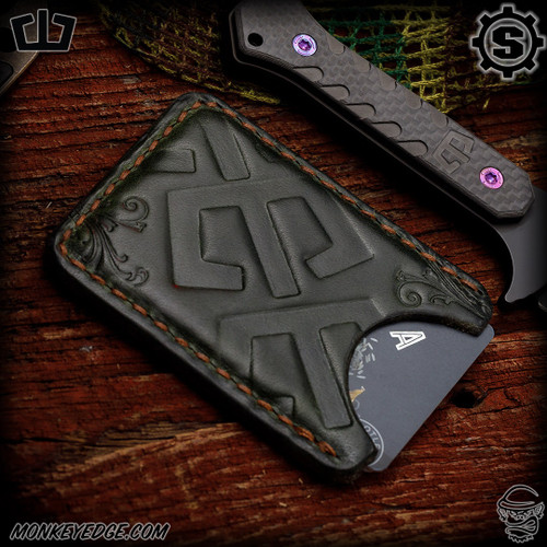 Blackside Customs: Starlingear Leather Single Sleeve Wallet - Green Vintage S-Gear