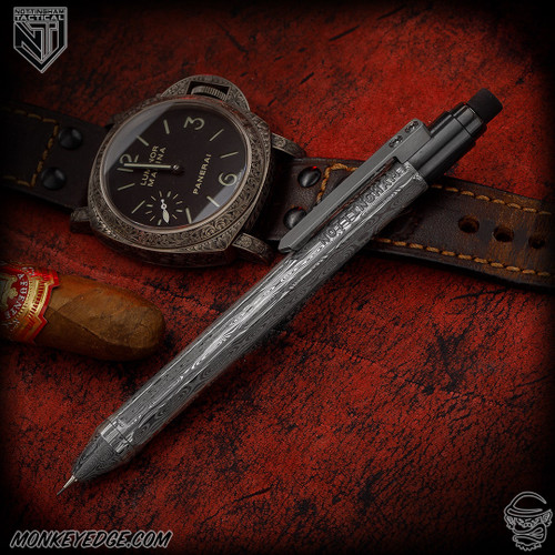 Nottingham Tactical: Custom Leadslinger Pencil - Damasteel/Zirconium (0.7mm)