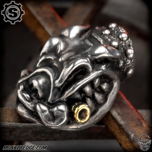 Starlingear Bead: Bulldog - Silver/Brass