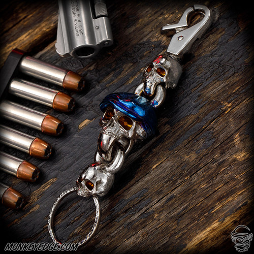 Dmitry Streltsov Keyring: Lucky Peaky Blinders - Titanium Satin/Blue