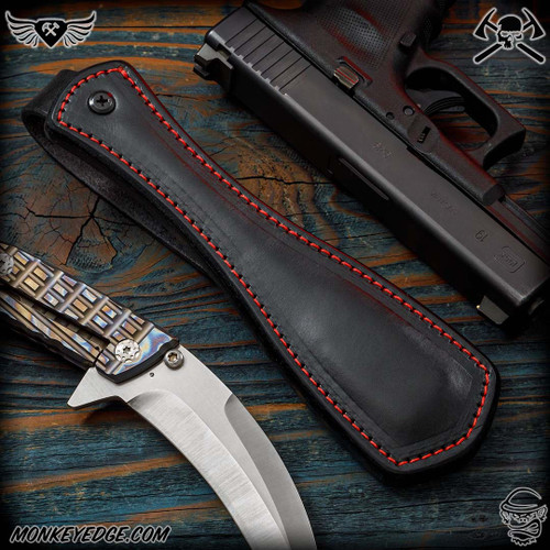 Chattanooga Leather Works: RMJ Tactical SES Sap w/Strap - Black/Red
