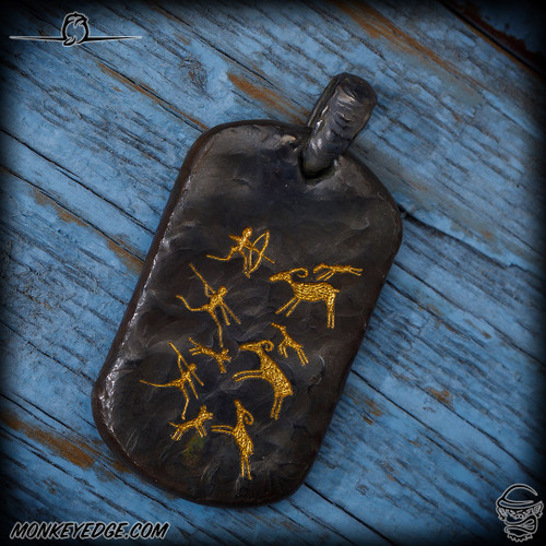 Dmitry Streltsov Pendant: Paleolith - Titanium/Gold