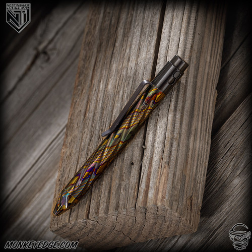 Nottingham Tactical: G2 Mini Pen - Custom ZircuTi Spiral Fluted w/Helix Tip - Double Lock