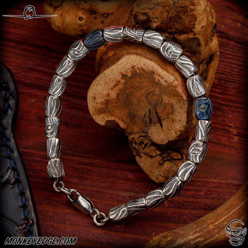 Dmitry Streltsov Bracelet: Dragon Eye - Silver/Cobalt (DSP0412-MQ202)
