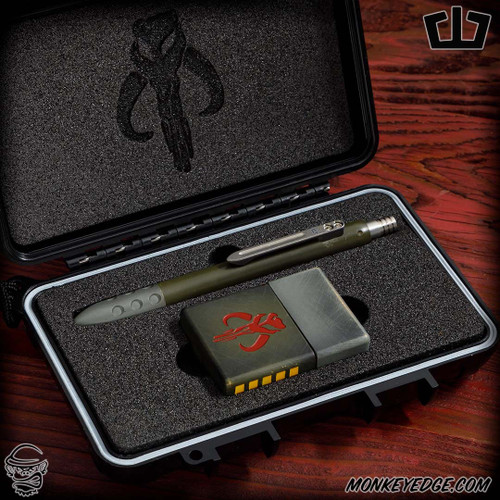 Blackside Customs Pen/Lighter Set - Brass Bounty Hunter Microbatch