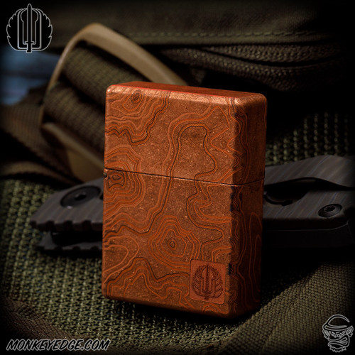 Strider Knives Lighter - Copper Topography