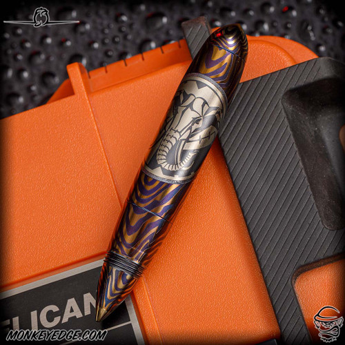 Dmitry Streltsov Pen: Zeppelin Safari - Titanium Elephant Engraved