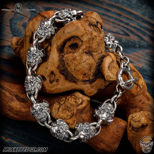 Dmitry Streltsov Bracelet: Froggy Skull - Silver