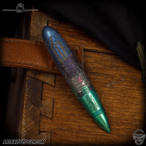 Dmitry Streltsov Pen: Zeppelin - Titanium Bad Teddy Engraved (DSP0462-MQ252)