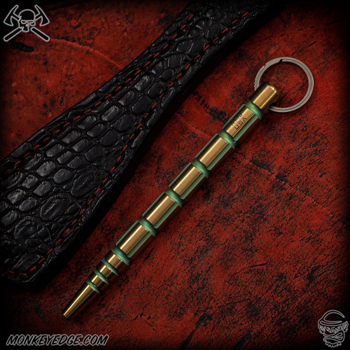 RMJ Tactical Kubotan: Pokey Boi - Bronze/Green