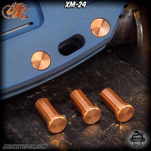 Hinderer Handle Nuts F-14: Copper - XM-24