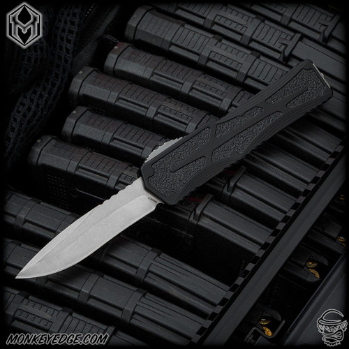 Heretic Knives: Colossus Recurve Drop Point - Stonewashed/Black