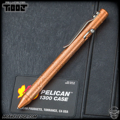 Fellhoelter TiBolt Pen - Copper Tumbled Mudhsark