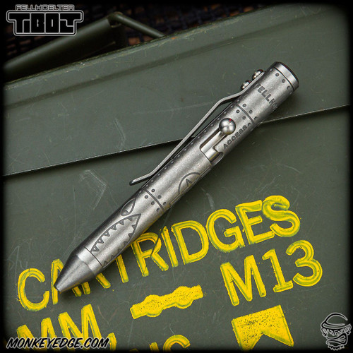 Fellhoelter TiNyBolt Pen - Titanium Two Tone Tumbled Mudshark
