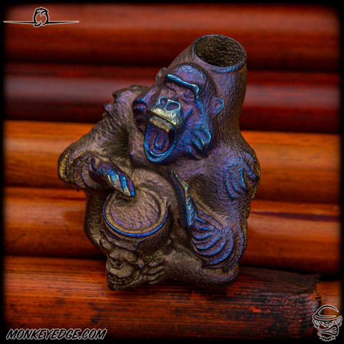 Dmitry Streltsov Bead: Kong - Titanium Bronze/Blue