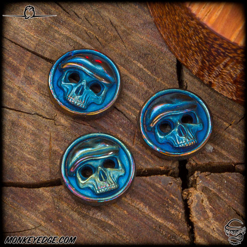 Dmitry Streltsov Button Set: Lucky Peaky Blinder - Cobalt Blues