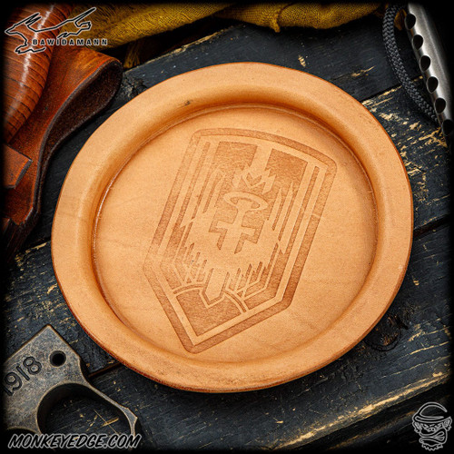 Bawidamann Round Valet Tray: Saint Michael - Natural