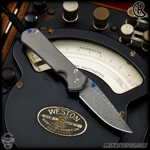Chris Reeve Knives Folder: Sebenza 31 Small - Drop Point Boomerang Damascus Left Handed
