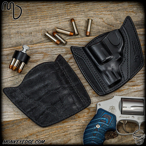 Del Fatti Leather: PH-3 Pocket J-Frame Holster - Shark/Cowhide