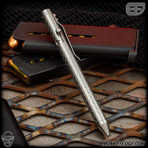 Fellhoelter TiBolt Pen - Titanium Tumbled Dragon Left Handed