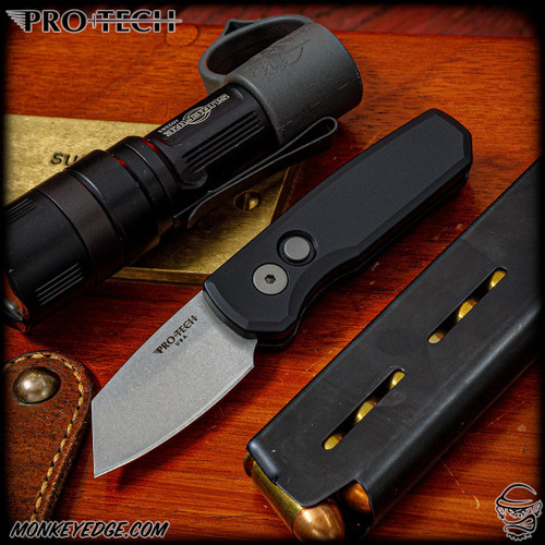 Pro-Tech Knives: Runt 5 - Stonewashed/Black (PTK0014)