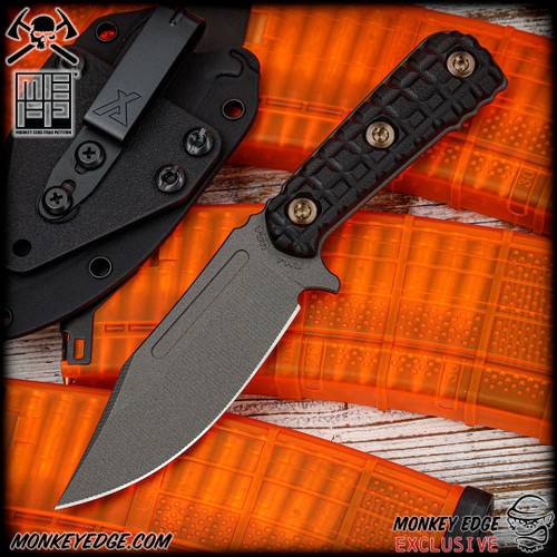 RMJ Tactical Fixed Blade: UCAP - Tungsten Monkey Edge FRAG Pattern