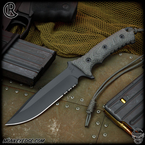 Chris Reeve Knives Fixed: The Pacific - Black/Serrated (CRK0500)