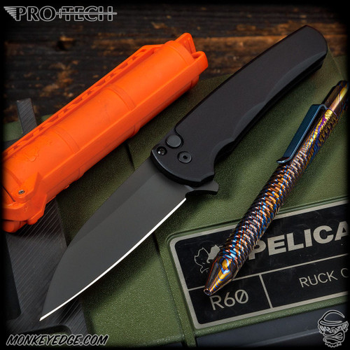 Pro-Tech Knives: Malibu - Black DLC/Black
