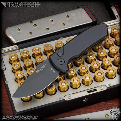 Pro-Tech Knives: SBR (Les George Design) - Black DLC/Black