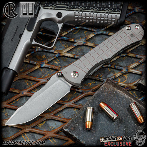 Chris Reeve Knives Folder: Umnumzaan - Drop Point Glass Blasted Monkey Edge FRAG Pattern