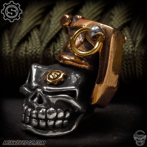 Starlingear Bead: Slickster Grenade - Silver/Copper/Brass