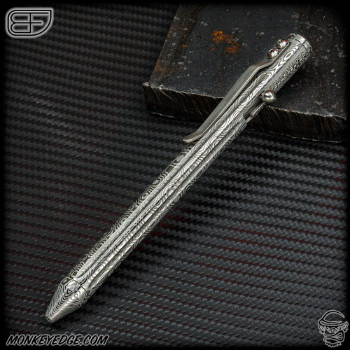 Fellhoelter TiBolt Pen - Damasteel Straight Fluted